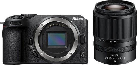 Digitalni fotoaparat NIKON Z30 + 18-140 DX, 20,9 Mp, DX CMOS senzor, 4K Ultra HD, crni
