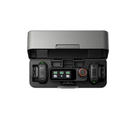 Mikrofon DJI Mic 3 (2 TX + 1 RX + Charging Case), bežični, crni