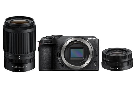 Digitalni fotoaparat NIKON Z30 + 16-50VR + 50-250 VR, 20,9 Mp, DX CMOS senzor, 4K Ultra HD, crni