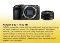 Digitalni fotoaparat NIKON Z30 + 16-50VR, 20,9 Mp, DX CMOS senzor, 4K Ultra HD, crni
