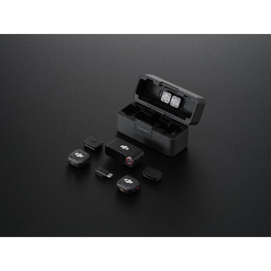 Mikrofon DJI Mic 3 (2 TX + 1 RX + Charging Case), bežični, crni