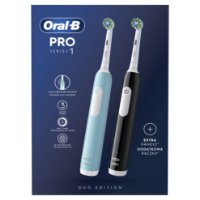 Električna četkica za zube ORAL-B Pro series 1, duopack, crna i plava
