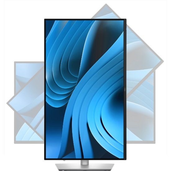 Premium monitor 27" DELL P2725QE, 4K UHD, IPS, 100Hz, 5ms, 350cd/m2, pivot, crni