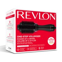 Četka za kosu REVLON Salon 2u1, sušenje i povećanje volumena kose, crna