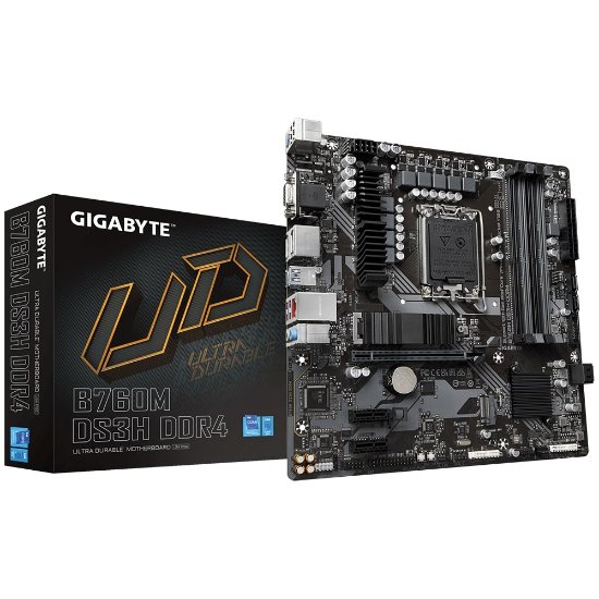 Matična ploča GIGABYTE B760M DS3H DDR4, Intel B760, DDR4, mATX, s. 1700
