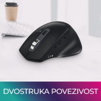 Miš OCTIO Ergo M340WBT, optički, bežični, BT,2400dpi, crni