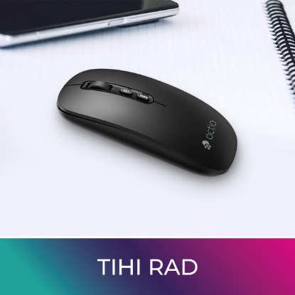 Miš OCTIO Smart M250WBT, optički, bežični, BT,1600dpi, crni