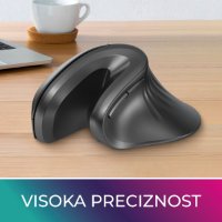 Miš OCTIO Ergo V210WBT, optički, bežični, 7200dpi, crni