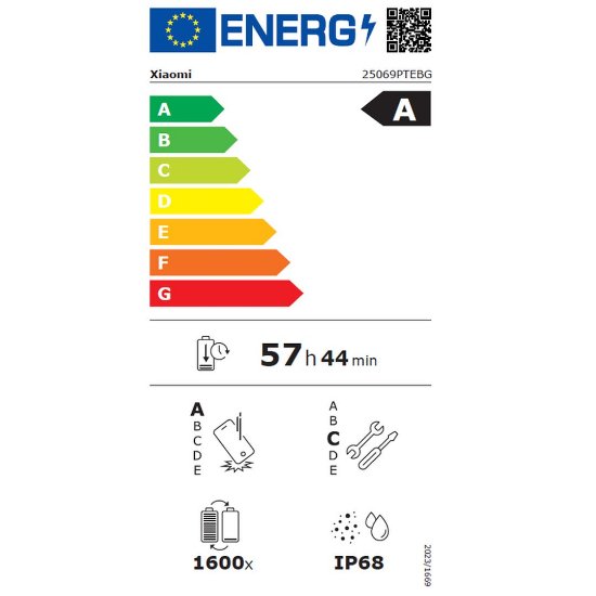 Mobitel XIAOMI 15T, 6,83", 12GB, 512GB, Android 15, crni