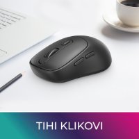 Miš OCTIO Style M320W, optički, bežični, 1600dpi, crni