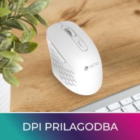 Miš OCTIO Style M270WBT, optički, bežični, BT,1600dpi, bijeli