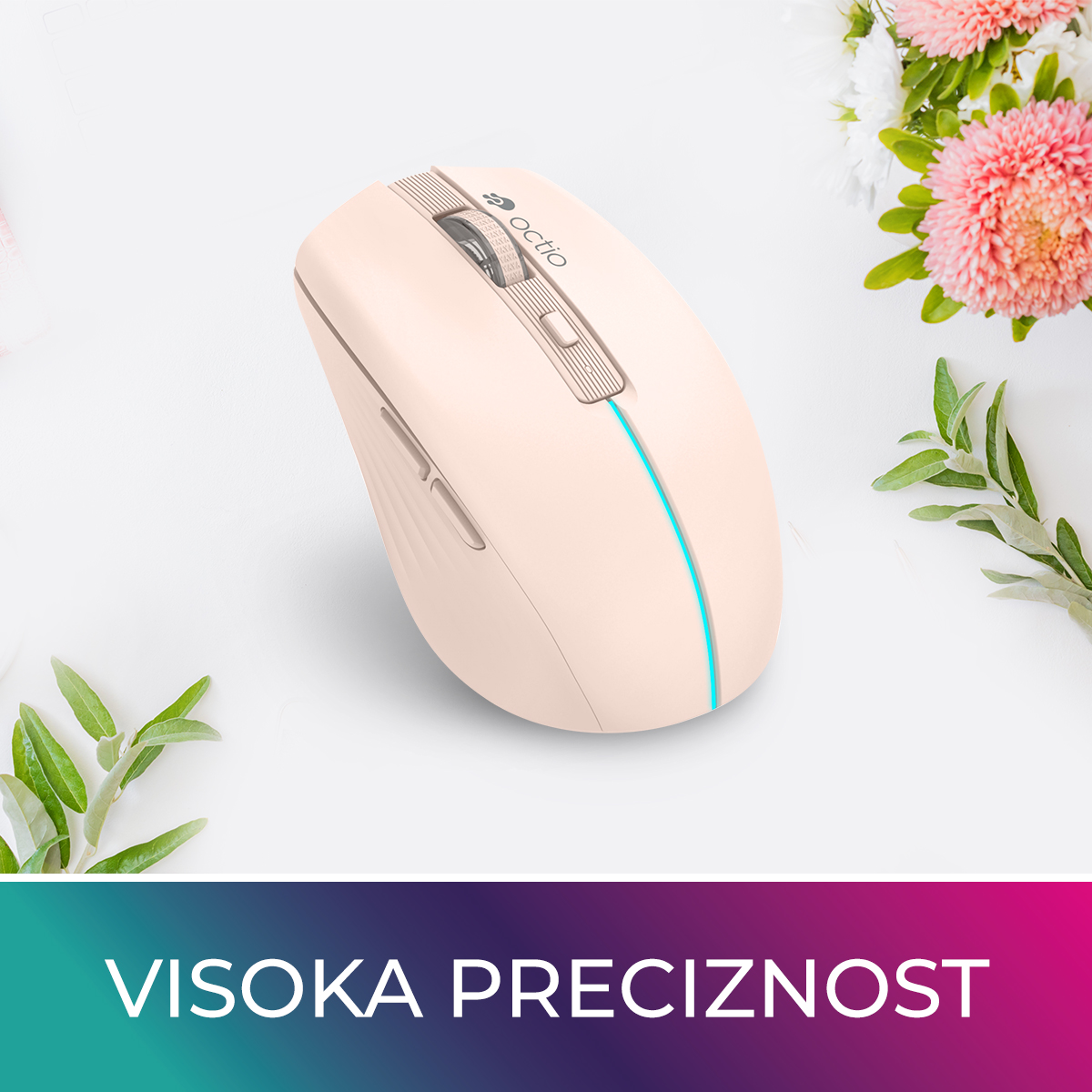 Miš OCTIO Style M310WBT, RGB, optički, bežični, | Links