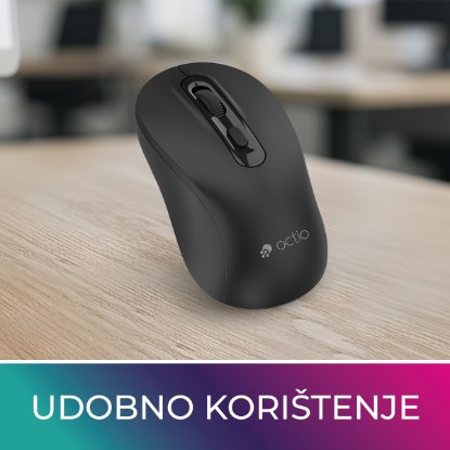 Miš OCTIO Style M280W, optički, bežični, 1600dpi, crni
