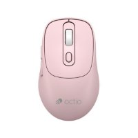 Miš OCTIO Style M320W, optički, bežični, 1600dpi, rozi