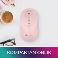 Miš OCTIO Style M280W, optički, bežični, 1600dpi, rozi