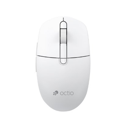 Miš OCTIO Style M390WBT, optički, bežični, 1600dpi, bijeli