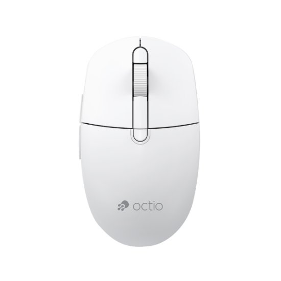 Miš OCTIO Style M390WBT, optički, bežični, 1600dpi, bijeli