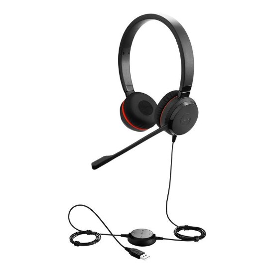 Slušalice JABRA Evolve 30 II, on-ear, Stereo, USB-A, crne