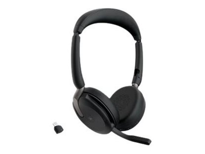 Slušalice JABRA Evolve2 65 Flex Link380c MS, on-ear, Stereo, USB-C, BT, crne