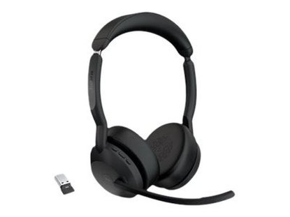 Slušalice JABRA Evolve2 55 Link380a MS, on-ear, Stereo, USB-A, BT, crne