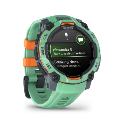 IZLOŽBENI - Pametni sat GARMIN Instinct 3 Amoled 45mm, GPS, HR, pametne obavijesti, zeleni