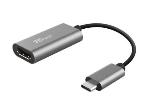 Adapter Trust USB-C to HDMI, HDMI 1.4, HDR, HDCP 2.2, 10cm