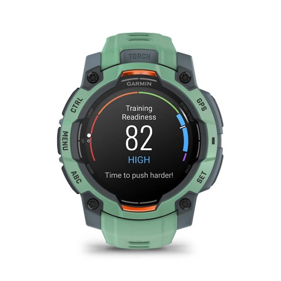 IZLOŽBENI - Pametni sat GARMIN Instinct 3 Amoled 45mm, GPS, HR, pametne obavijesti, zeleni
