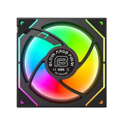 Ventilator BIT FORCE BLOW PWM ARGB, 120mm, 1800 okr/min, crni