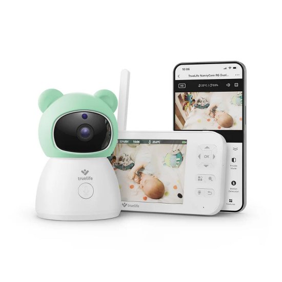 Monitor za bebe TRUELIFE NannyCam R6 Dual Smart, ekran 5", 2K, audio i video