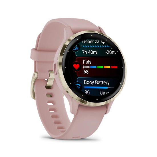 IZLOŽBENI - Pametni sat GARMIN Venu 3S, GPS, multisport, rozi