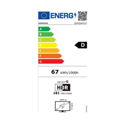IZLOŽBENI - QLED TV 65" SAMSUNG Neo QE65QN85CATXXH, Smart TV, UHD 4K, DVB-T2/C/S2, HDMI, Wi-Fi, USB, BT, energetski razred D