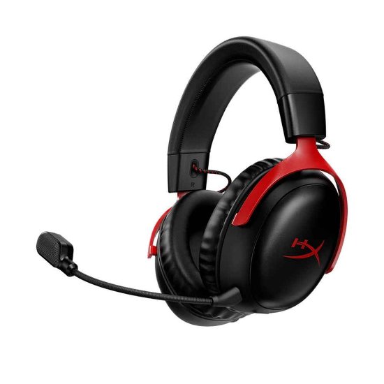 Slušalice HyperX Cloud III Wireless, bežične, crno-crvene