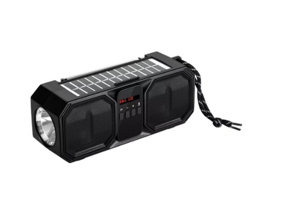 Zvučnik DENVER BTG-158, 80 W, BT, FM, MP3, USB, SD mikro, sa solarnim panelom, crni