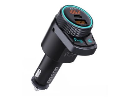 FM transmiter AKAI FMT-80BT, 2xUSB punjač, BT, HandsFree, 12-24V, crni