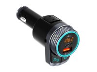 FM transmiter AKAI FMT-80BT, 2xUSB punjač, BT, HandsFree, 12-24V, crni