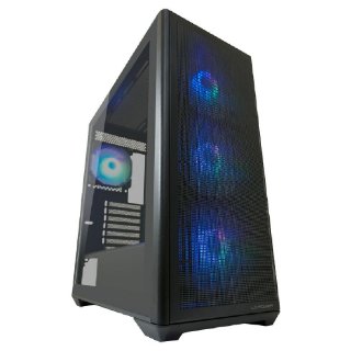 Kućište LC POWER LC-811B-ON Meshwork_XL Dark, MIDI, ATX, window, crno, bez napajanja