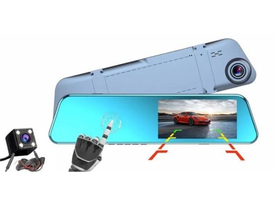 Kamera MANTA DVR201H, za auto naprijed + straga, srednji retrovizor, 720p