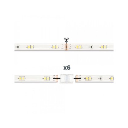 LED traka KSIX BXLEDST5M21, podrezivanje, 1000 lumena, CCT bijela, daljinski, 5m