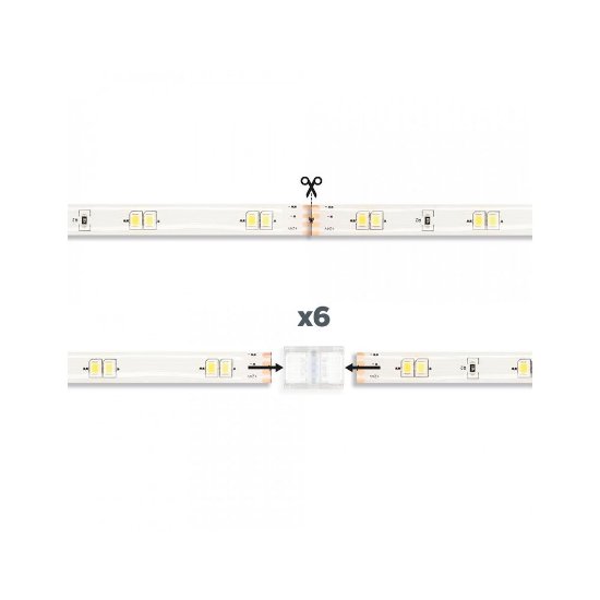 LED traka KSIX BXLEDST5M21, podrezivanje, 1000 lumena, CCT bijela, daljinski, 5m