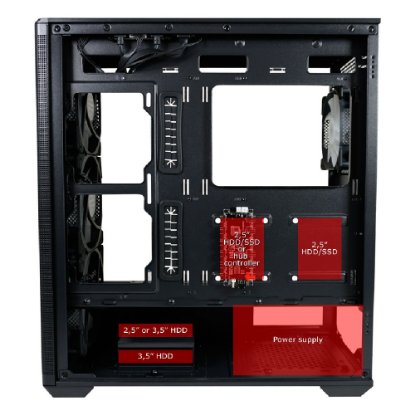 Kućište LC POWER LC-811B-ON Meshwork_XL Dark, MIDI, ATX, window, crno, bez napajanja