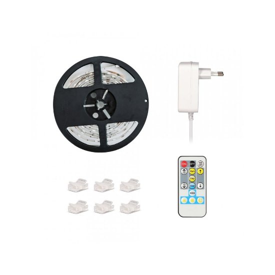 LED traka KSIX BXLEDST5M21, podrezivanje, 1000 lumena, CCT bijela, daljinski, 5m