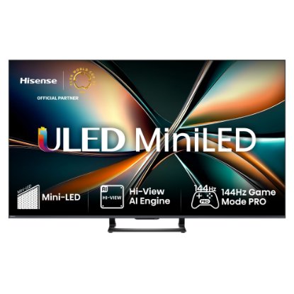 Mini-LED TV 55" HISENSE 55U7Q, Smart TV, 4K UHD, DVB-T2/C/S2, USB, Wi-Fi, BT, crni - energetski razred E