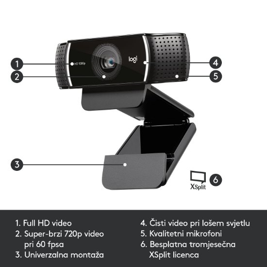 Web kamera LOGITECH HD WebCam C922 Pro Stream