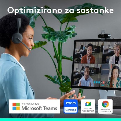 Web kamera LOGITECH Brio 4K, 4K UHD, USB-A/USB-C, crna