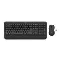 Tipkovnica + miš LOGITECH MK545 Advanced Combo, bežična, crna, Unifying receiver USB