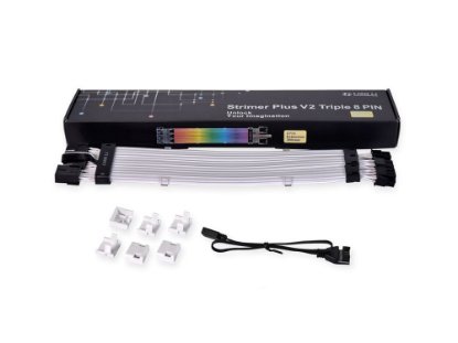Kabel napajanja za grafičku karticu LIAN LI Strimer Plus V2 Triple 8-Pin RGB PCIe, VGA, 30cm, produžni
