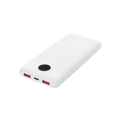 Mobilni USB punjač VEGER L10S, LED, 10000 mAh, bijeli
