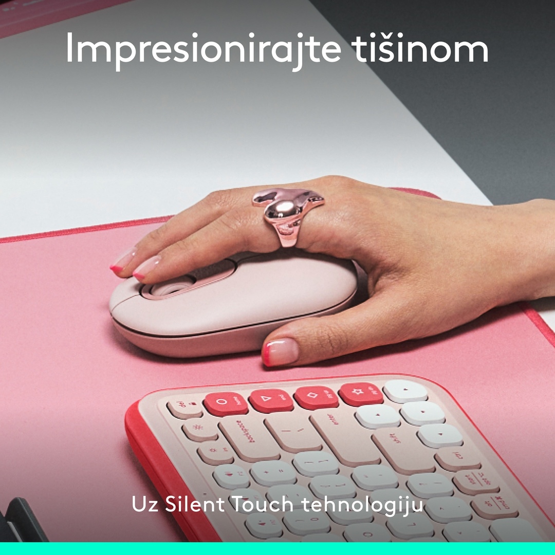 Miš LOGITECH POP, optički, bežični, USB, BT, 10 | Links
