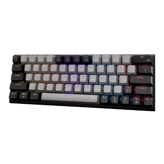 Tipkovnica WHITE SHARK GK-002711V2 Wakizashi-2, RGB, crveni switch, mehanička, US/HR, sivo-crna