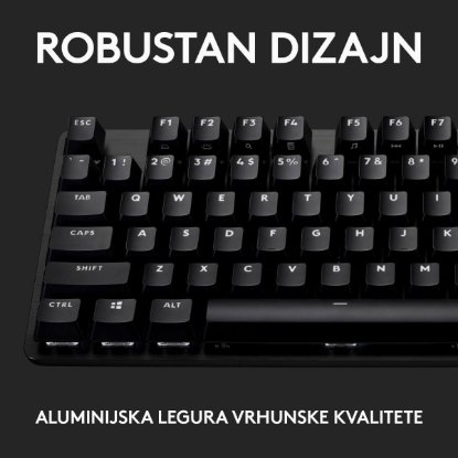 Tipkovnica LOGITECH Gaming G413 TKL SE, mehanička, crna, USB, US layout